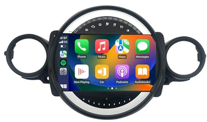 Android 12 9 Pulgadas IPS Pantalla Táctil Radio De Coche Para BMW Mini 2007-2015 Carplay Android Auto Hi-Fi BT 5.0 MirrorLink GPS Navegación DAB RDS DSP Cámara Trasera Trol Del Volante(4Core+1G+16G+WI
