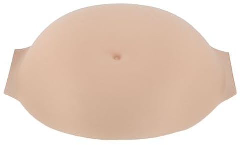 Luqeeg Ventre de Femme Enceinte en Mousse à Mémoire de Forme, Design Réaliste, Respirant et Doux, Fermeture à Boucle à Crochet, Faux Ventre de Femme Enceinte Léger pour les Fêtes,