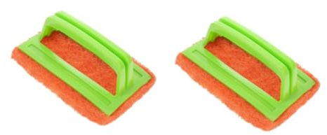 Healeved 2stücke Küchenreinigungsbürste Mit Griff Schwamm-Pads Für Effektive Von Fliesen Töpfen Und Farbe Zufällig