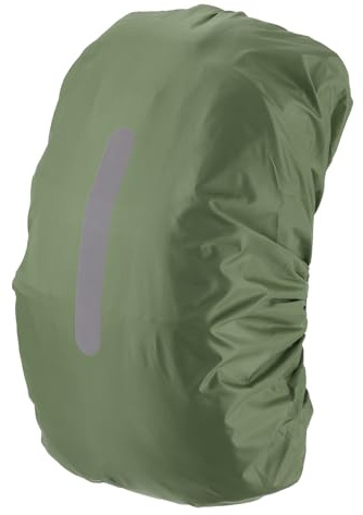 M METERXITY Waterproof Backpack Rain Cover, 75L-85L Waterproof Backpack Cover, Bag Rain Cover with a Vertical Reflective Strap for Hiking/Biking/Camping/Outdoor Traveling [Army Green]