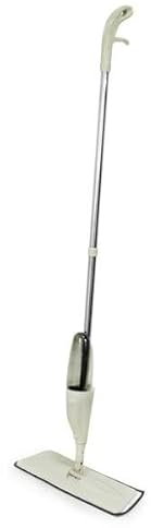 Spray Mop with Refillable Bottle for Floor Cleaning Microfibre Spray Wet Dust Dry for Hard Floors Wood Floor with Spray Flat for Tile Laminate Wood Ceramic Hardwood Floors Cleaning (Beige)