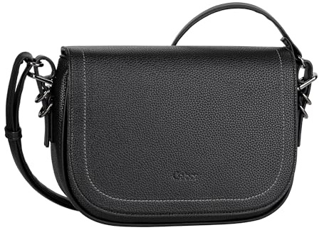 Gabor bags Galinna Damen Überschlagtasche Umhängetasche Mittelgroß Schwarz