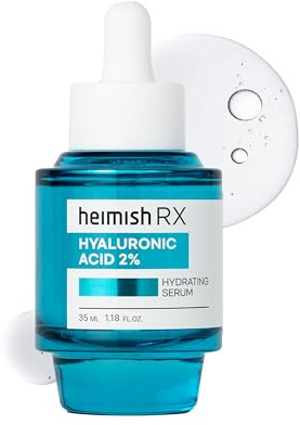 HEIMISH RX Hyaluronsäure Feuchtigkeitsserum – Feuchtigkeitsspendendes Serum für das Gesicht, Gesichtsserum für empfindliche Haut, nicht fettende Formel mit 2% Hyaluronsäure, 35 ml (1,18 fl. oz)
