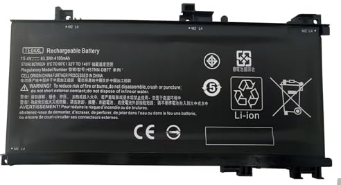 TE04XL Batterie pour ordinateur portable pour HP Owmen 15-ax200 15-ax250wm 15-ax210nr 15-ax243dx 15-ax256nr 15-ax252nr 15-ax220tx 15-ax220tx, hp Pavilion 15-bc200:15-bc204nf, 905175-271 2C1 905277-855