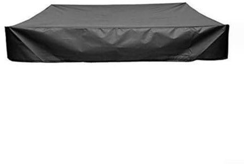 Outdoor Garden Sandkastenabdeckung, 210D wasserdichte Abdeckplane Sandkastenabdeckung mit Kordelzug für Kinderspielzeugschutz (200 x 200 x 20 cm)