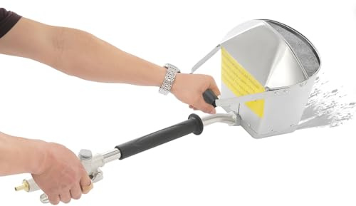 MEELRYD Putzwerfer, Putzmaschine, Putzwerfer Druckluft, 4 Sandstrahldüsen Mörtelspritze, Zement Stuck Sprüher, Beton Spritzputz Pistole, Verputzmaschine für Streichen Wän