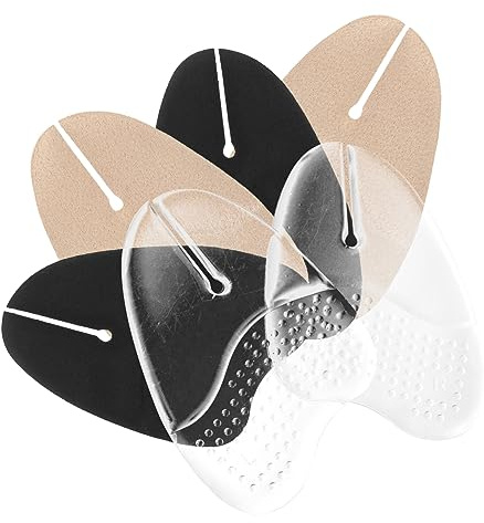DONFAMDS 3 Paar Mittelfußpolster Frauen aus Gel mit Zehenpolstern für Zehensandalen Rutschfest und Bequem für Sandalen und High Heels Selbstklebend und Leicht Entfernbar