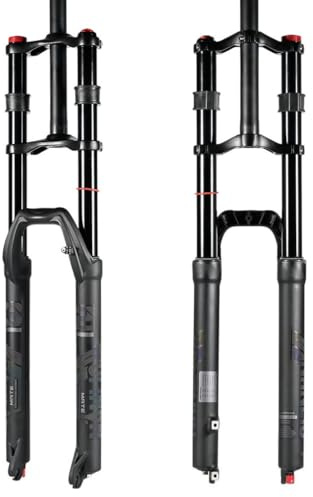 QHYRZE Downhill-Mountainbike-Federgabel 27,5 29 DH/XC MTB-Luftgabel Federweg 150 Mm Zugstufe Einstellbar Gerade Doppelschultergabel QR 9 Mm(27.5inch)