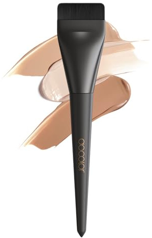 docolor UltraThin Foundation Pinsel, Flachpinsel für Liquid Makeup | Cream, Premium Foundation Brush zum Verblenden, Ultradünner Schminkpinsel Concealer Pinsel 1 Stück, Schwarz
