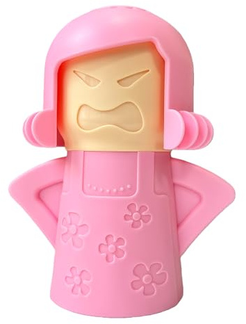 Aivwis Angry Mama Microwave Oven Steam Cleaner, Angry Mom Microwave Cleaner, Just Add Vinegar and Water, Cut Cleaning Time by Half (Pink)