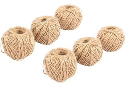 Garden Mile Natural Jute Garden Twine String – Strong Value 2 Pack with 6 x 40m Twine Balls for Longer Use, Plant Support, Gardening, Arts and Crafts, Gift Wrapping and Natural Decor and Outdoor Tasks