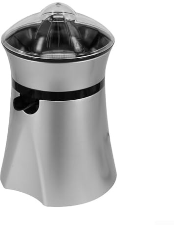 Durashmall Electric Lemon Squeezer and Orange Juicer with Dual-Size Cones Stainless Steel Pulp-Free Citrus Juicer for Home Kitchen for Oranges Lemons Grapefruits Limes Black