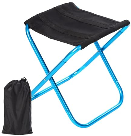 RNXRZANK Klapphocker für Den Außenbereich – Tragbarer Hocker, Praktisch, Multifunktional, Leicht Und Einfach zu Transportieren – Ideal für Strand Und Camping, Blau