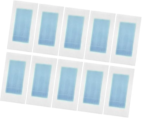 CALLARON Strisce Depilatorie Doppio Lato Blu per Gambe e Ascelle, 10 Pezzi, Carta Ceretta Professionale Delicata sulla Pelle, per Depilazione e Veloce