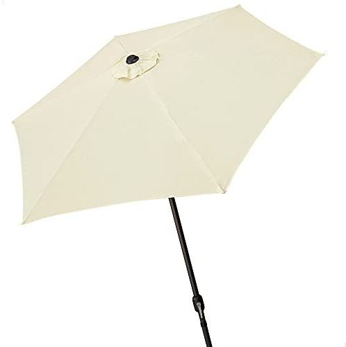 Aktive - Parasol hexagonal Garden diámetro 2,5 m - Mástil de aluminio 34 mm - Color vainilla (ColorBaby 53866)