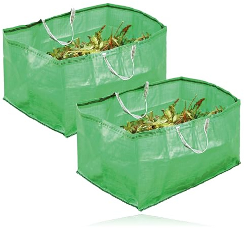 SPARES2GO Gartenabfallsack, strapazierfähig, erhöhte Kapazität, Grasblätter, Laub, 270 l