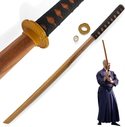 Bokken en Bois, Shinai, Katana Wakizashi Tanto, Accessoires d'armes en Bois pour épée de Kendo, entraînement au Combat à l'épée de Kendo, épée de samouraï, Jeu de rôle Cosplay
