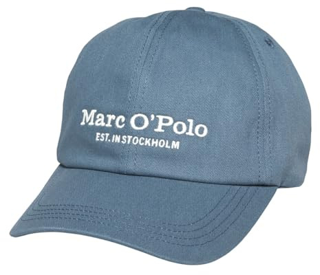 Marc O'Polo Herren Cap aus Bio-Baumwolle sportlich, Blau (Storm), One Size