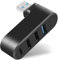 AXFEE Hub USB Mini, Hub USB 3.0 à 4 Ports (1 USB 3.0+2 USB 2.0+Type-C), USB Alimenté Adaptateur Portable pour Transfert Rapide de Données, Compatible avec Clés USB, Notebook PC, Portable, Clavier
