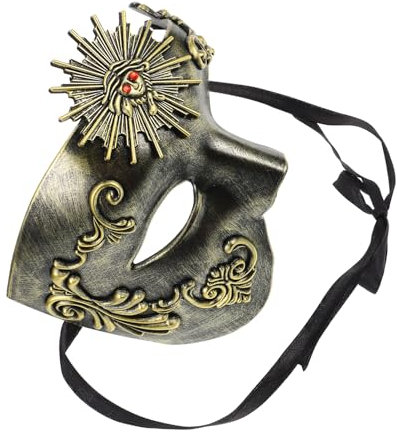 PRETYZOOM Masque Vénitien Pour Adultes Demi-masque Décoratif Accessoire De Mascarade Pour Halloween Et Cosplay