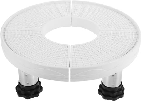 Garneck Air Conditioning Base Bracket Round Adjustable Height Legs for Portable Air Conditioner Units Sturdy Support Washing Machine Shelf