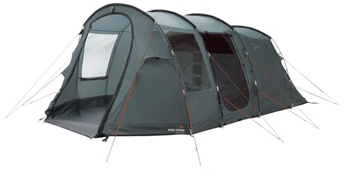 Easy Camp Hamra 5 Tunnelzelt, 5 Personen Familienzelt, 76 x 30 cm Packmaß, 16,5 kg, WeatherGuard 3000 Wasserdicht, Blau