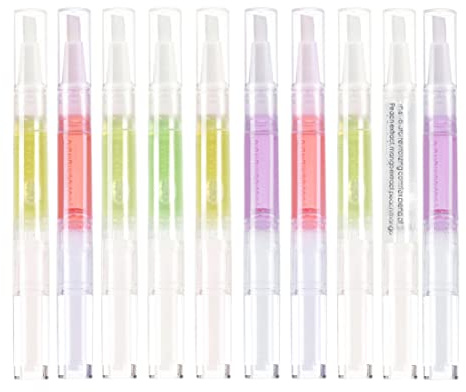 Stylo revitalisant gel | Stylos à huile pour cuticules pour ongles, stylo revitalisant, vernis nourrissant pour produits de soins des ongles, Kit 10 pièces