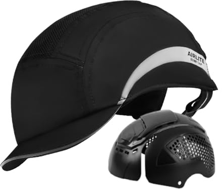 Casco de bicicleta – Cómodo ajustable reflectante – Casco de béisbol para hombre – para deportes al aire libre Escalada Senderismo Ciclismo Conducción Camping