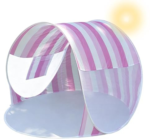 Tente de Plage Parasol de Plage 2-3 Personnes Pliable Protection UV | Tente de plage extérieure Sorties Jardin Arrière-cour Parc