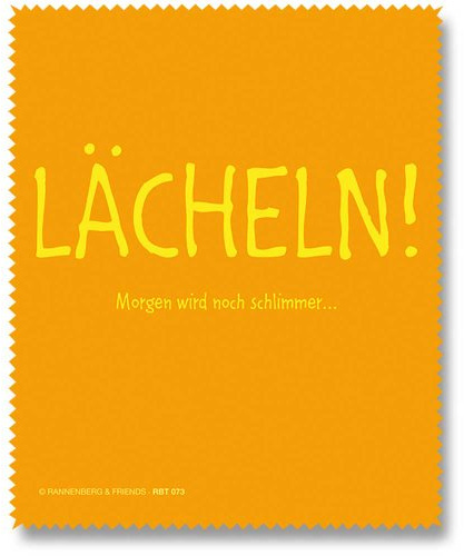 Rannenberg und Friends Brillenputztuch Lächeln