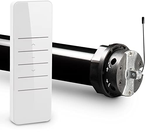 NOBILY Funk Rollladenmotor PR5 10/15-60 (Zugkraft 10Nm/25kg) mit mechanischen Endabschaltern für 60mm Achkantwelle (SW60),inkl. hochwertigem Handsender, Rollladenantrieb, leichte und sichere Montage