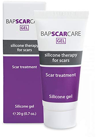 Bapscarcare Silicone Scar Gel | Ideal Scar Treatment for Face, Neck, and Hand Scars | Effective on Old and New Scars | Non-Sticky & Non-Greasy | 20g