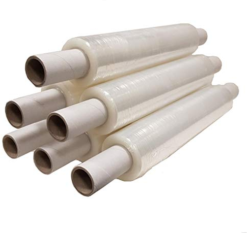 realpack® Qualität Extended Core klar, Palette Stretch Wrap Strong Shrink Film Größe 400 mm x 300 m. Hochwertig (300M) UK farblos