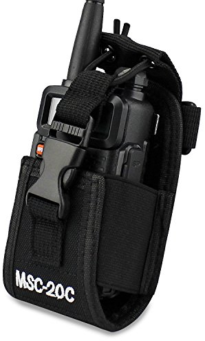 KEESIN Funda multifunción con Soporte para GPS, teléfono Motorola/Kenwood/Midland/ICOM/Yaesu/Baofeng o walkie Talkie de 2 vías, de Keesin (1) Negro