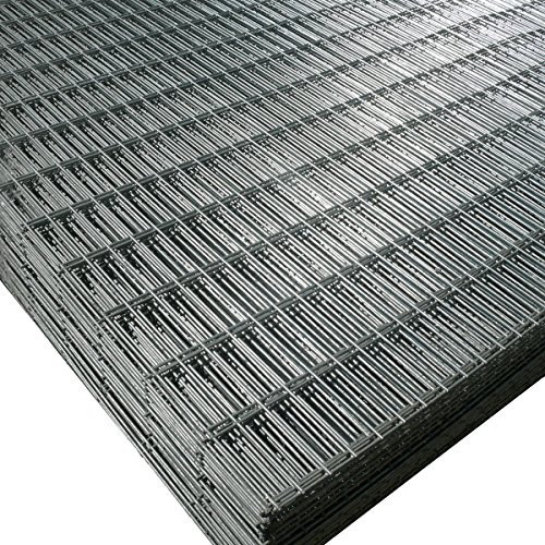 Suregreen Galvanised Welded Wire Panel | 12 Gauge | 8 Pack |1.82m x 0.91m | 3 x 1mm Rectangular Holes