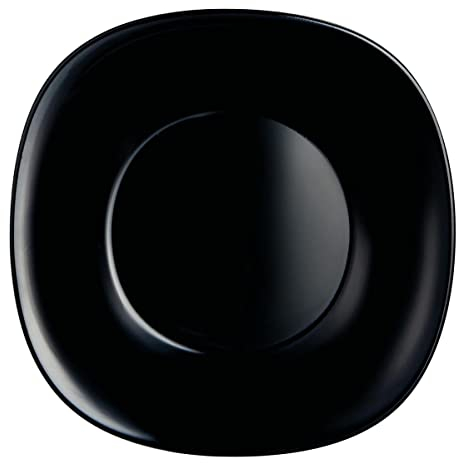 Luminarc Carine Negro Plato Hondo Vidrio 21cm Sodo Apto Microondas Apto Frigorífico Reciclable