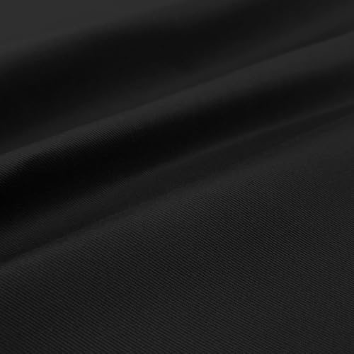 Gabartex - 35% Baumwolle / 65% Polyester - Stoff Meterware - Berufsköper - Unifarben Schwarz