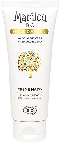 Marilou Bio- Crème nourrissante pour les Mains à l'huile d'Argan bio - Mains très abîmées et séches - 99% d'ingrédients d'origine naturelle - 75ml