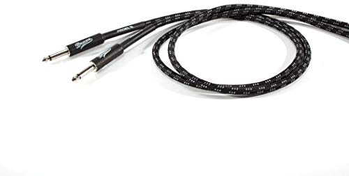 Proel BRV100LU3BW Brave Cavo Per Strumenti Jack Mono 6.3 mm / Jack mono 6.3mm Guaina in PVC flessibile con rivestimento in cotone Nero / Bianco