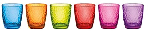 Barazzoni Set 6 Bicchieri Colori Assortiti, 32cl