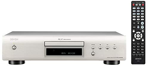 Denon DCD-600NE CD Player Home, HiFi System, CD-R/RW / MP3 / WMA, Pure Direct Mode, AL32 Processing, Optical Output - Silver