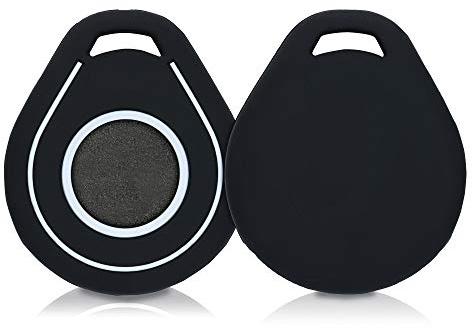 kwmobile Cover Chiave Compatibile con Chiave Harley Davidson - Porta-Chiavi Anti-Scivolo per Moto Scooter - Custodia Silicone - Nero/Bianco