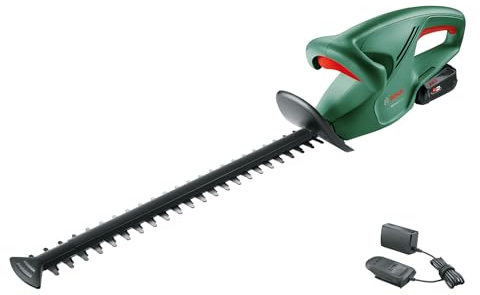 Bosch Cordless Hedge Cutter EasyHedgeCut 18-45 (1 battery 2.0 Ah, 18 Volt system, blade length 45 cm, in carton packaging)