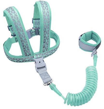 Blue Fish Sicherheitsleine für Kleinkinder, Leine Anti-verlorene -Leine - Doppelt verwendbarer Leash Harness Belt Strap Anti Lost Wrist Link Kindergeschirre Leinen zum Gehen