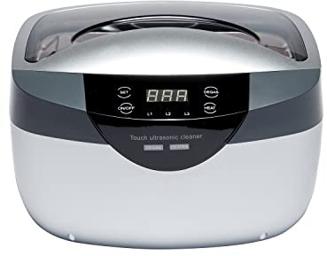 BPAC Nettoyeur Ultrasons avec Cuve 2,5 L - Bac à Ultrason 120 W pour Usage Domestique Occasionnel - Machine a Ultrason pour Bijoux et Petits Objets - Gris