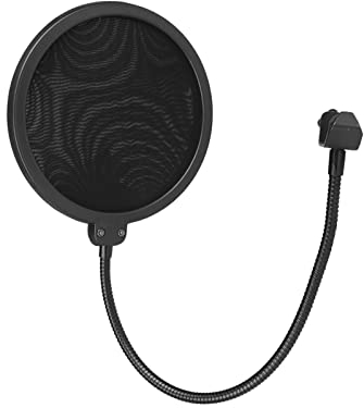 Filtres Anti-pop,Microphone Filtre Anti-Pop,Microphone Filtre,15 * 55cm,Double Couche Son Bouclier,Masque Microphone,Applicable aux Microphone de Studio,Filtre le Bruit,Chansons k,Enregistrements
