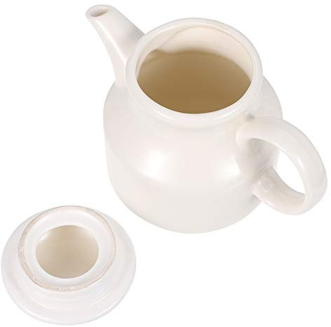 Housoutil 1pezzi Barattolo in Ceramica Per Salsa Contenitore Da Ristorante Per Condimenti Fatti in Casa Brocca Per Salse Beccuccio Ergonomico
