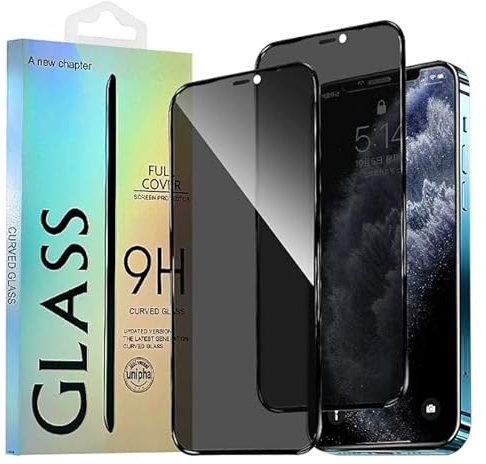 JELLYEA 3-Pezzi Pellicola Privacy con Airbag per iPhone 11 / XR Vetro Opaca Anti-spia Pellicola Protettiva Opaco Copertura Completa 9H Anti-Impronte Protezione Schermo per iPhone XR/11,6.1