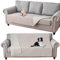 Coperta Impermeabile per Cani, Copridivano antigraffio gatto, Copridivano con Penisola per Animali con Fondo in Gomma Antiscivolo, Copriletto (Beige chiaro,76x178cm)