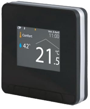 Thermador - Thermostat d'ambiance - Therma Home - Thermostat connecté noir filaire -